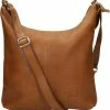 Promo 🎉 Hete verkoop ⭐ Saccoo Kleine Schoudertas / Crossbody Tas Dames - Leer - Caracas - Cognac 🛒 👍