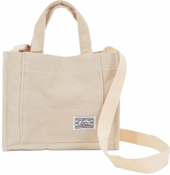 Nieuw π Kopen π Schoudertas - Crème | Corduroy | 26 X 21 X 9 Cm | Fashion Favorite β π 1 Nieuw π Kopen π Schoudertas - Crème | Corduroy | 26 X 21 X 9 Cm | Fashion Favorite β π