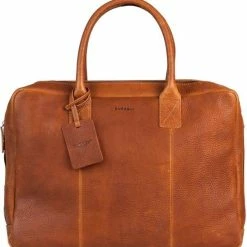 Begroting 😉 Aanbiedingen 🌟 Burkely Antique Avery Unisex Laptoptas 15.6'' - Cognac 😍 💯 -Tassen-dames Verkoop 550x566
