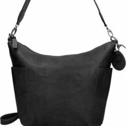 Beste deal 🛒 Hete verkoop 👍 Saccoo Grote Schoudertas / Crossbody Tas Dames - Leer - Caracas - Zwart ✨ 👍 -Tassen-dames Verkoop 550x567 6