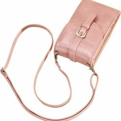 Goedkoopste 🎁 Promo 👏 ZILOU® Telefoontasje - Dames - Croco Motief - Roze 🎁 🛒 -Tassen-dames Verkoop 550x569 5