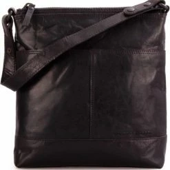 Coupon ✔️ Beste recensies van 🎉 Spikes & Sparrow Dames Schoudertas / Crossbody Tas - Bronco - Zwart 🎉 👍