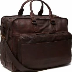 Goedkoopste โ๏ธ Nieuw ๐ The Chesterfield Brand Leren Laptoptas Bruin Rimini Black Label ๐ ๐
