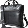 Uitgang ⭐ Goedkoopste ✔️ ACROPAQ Laptoptas - 15.6 Inch, Leer, Bestand Tegen Water En Slijtage - Computertas - Zwart ✨ 👏
