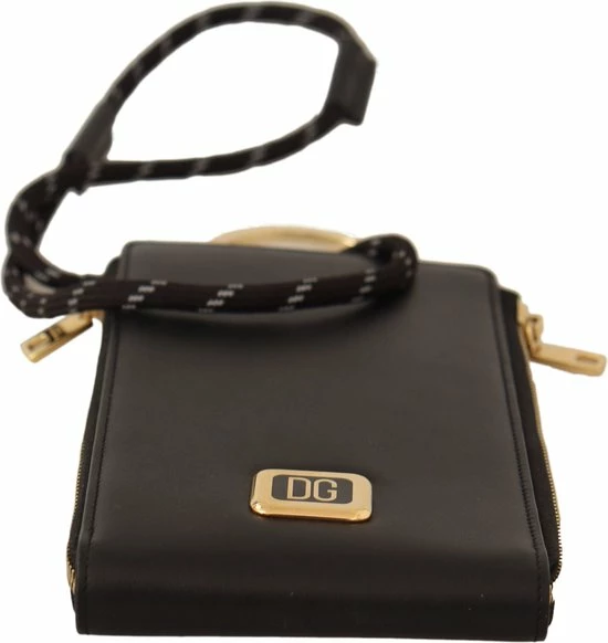 Groothandel ❤️ Top 10 ✨ Dolce & Gabbana - Black Leather Logo Plaque Neck Strap Card Coin Wallet ✔️ 🥰 4 Groothandel ❤️ Top 10 ✨ Dolce & Gabbana - Black Leather Logo Plaque Neck Strap Card Coin Wallet ✔️ 🥰 - Afbeelding 4