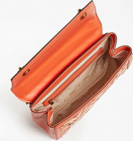 Coupon ๐งจ Beste Pirce ๐ GUESS Katey Dames Schoudertas Kunstleer;Textiel - Cognac ๐ ๐ 6 Coupon ๐งจ Beste Pirce ๐ GUESS Katey Dames Schoudertas Kunstleer;Textiel - Cognac ๐ ๐ - Afbeelding 6