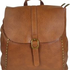 Nieuw 🎁 Gloednieuw 🛒 Rugzak Met 2 Ritsen En Flap Flora & Co Camel 🔔 😀