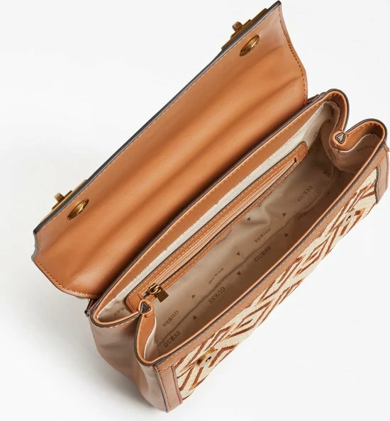 Coupon ๐งจ Beste Pirce ๐ GUESS Katey Dames Schoudertas Kunstleer;Textiel - Cognac ๐ ๐ 12 Coupon ๐งจ Beste Pirce ๐ GUESS Katey Dames Schoudertas Kunstleer;Textiel - Cognac ๐ ๐ - Afbeelding 12