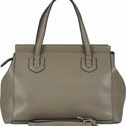 Coupon 🤩 Gloednieuw 🎉 B-ARTIKEL BELUCIA Celana Dames Handtas - Schoudertas LARGE Kalfsleer, Kleur REEKALF / SMOKE - BRUIN 👍 ❤️