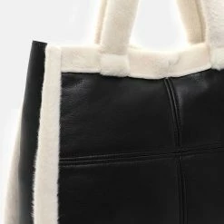 Promo 👍 Hete verkoop 🧨 Emily & Noah Ivana Shopper Black/beige 😍 🛒 -Tassen-dames Verkoop 550x608 4