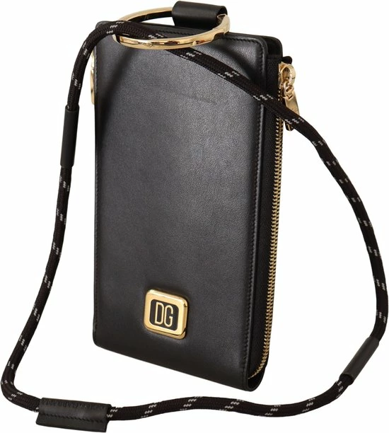 Groothandel ❤️ Top 10 ✨ Dolce & Gabbana - Black Leather Logo Plaque Neck Strap Card Coin Wallet ✔️ 🥰 1 Groothandel ❤️ Top 10 ✨ Dolce & Gabbana - Black Leather Logo Plaque Neck Strap Card Coin Wallet ✔️ 🥰