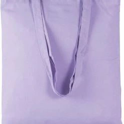 Aanbiedingen 🎁 Hete verkoop ❤️ Merkloos Basic Katoenen Schoudertasje In Het Lila Paars 38 X 42 Cm Met Lange Hengsels - Boodschappentassen - Goodie Bags 💯 ⭐