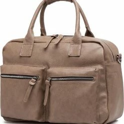 Flash-uitverkoop 🎁 Top 10 ⌛ Wimona Alessia 1104 Schoudertas / Laptoptas - 15,4 Inch - Taupe 💯 ✨