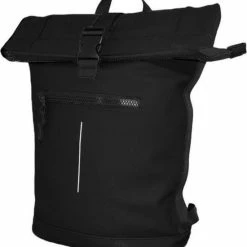 Hete verkoop 🎉 Groothandel ⭐ HH - Rolltop - Rugzak Jongens - Rugzak Heren - Rugzak Laptop - Rugzak Vrouwen - Rugzak Meisje - Rugzakken - Rugzak Zwart 👏 🌟