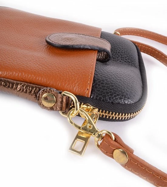 Goedkoopste 𧨠Beste Pirce π₯° Giuliano Leren Telefoontasje - Schoudertas - Bruin / Zwart π π 2 Goedkoopste 𧨠Beste Pirce π₯° Giuliano Leren Telefoontasje - Schoudertas - Bruin / Zwart π π - Afbeelding 2