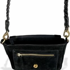 Beste deal 👏 Beste Verkoop 🔥 DSTRCT Kleine Schoudertas / Crossbody Tas Dames - Leer - Portland Road - Zwart ✨ 😉 -Tassen-dames Verkoop 550x623