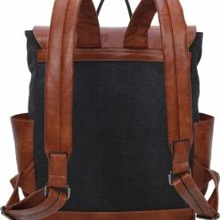 Beste deal ⌛ Hete verkoop 🥰 Merkloos Ines Delaure - Canvas Rugtas - Rugzak Met Laptopvak - Zwart ✔️ 👏 -Tassen-dames Verkoop 550x624 2