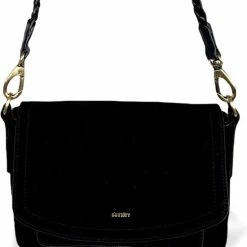 Beste deal 👏 Beste Verkoop 🔥 DSTRCT Kleine Schoudertas / Crossbody Tas Dames - Leer - Portland Road - Zwart ✨ 😉 -Tassen-dames Verkoop 550x632 1