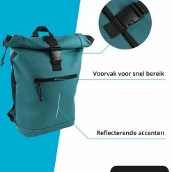 Goedkoopste 🔔 Flash-uitverkoop 🔥 Van Enkhuizen VanEnkhuizen Storm - Rugzak Petrol 👍 🎉 -Tassen-dames Verkoop 550x634 1