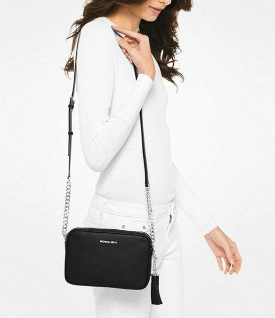 Gloednieuw ๐ฅฐ Nieuw ๐คฉ Michael Kors Crossbodytas Jet Set Leer - Zwart ๐ โ 18 Gloednieuw ๐ฅฐ Nieuw ๐คฉ Michael Kors Crossbodytas Jet Set Leer - Zwart ๐ โ - Afbeelding 18