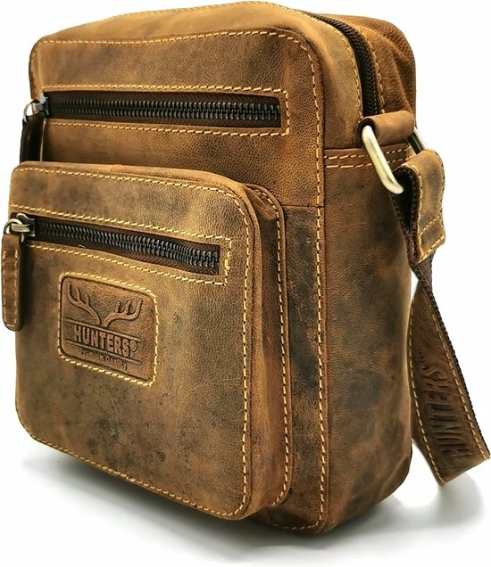 Coupon β€οΈ Uitgang π Hunters Leren Crossbody Tas - Bruin - Buffelleer - Handig Formaat - (bxhxd) Ca. 18cm X 20cm X 6cm π π 2 Coupon β€οΈ Uitgang π Hunters Leren Crossbody Tas - Bruin - Buffelleer - Handig Formaat - (bxhxd) Ca. 18cm X 20cm X 6cm π π - Afbeelding 2