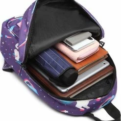 Coupon 🌟 Coupon 🤩 Popelli Rugzak - Schooltas - Kinderrugzak - Eenhorn/Unicorn - A4 Formaat - Lichtgewicht (E1835 U-PE) 😍 ⌛ -Tassen-dames Verkoop 550x641 8