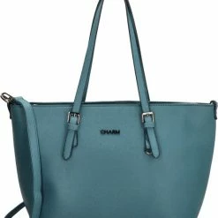 Beste Pirce ⌛ Kopen 🔥 Charm London Birmingham Shopper - Petrol 🎉 🔔