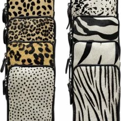 Goedkoop 😍 Beste deal ⌛ Arrigo Leren Telefoontasje Dames Met Een Verstelbare Schouderband - Zwart Met Dierenprint -Telefoon Hoesje 🌟 🥰 -Tassen-dames Verkoop 550x646 4