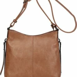 Beste Pirce 💯 Promo 🛒 Merkloos Ines Delaure Crossbody Dames Tas Goud-rose Met Instelbare Riem ✨ 😍