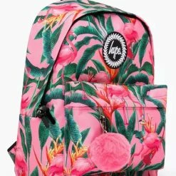 Flash-uitverkoop ✨ Flash-uitverkoop ⭐ Hype Pink Flamingo Rainforest 🎒 🎒 Backpack - Rugtas ✨ 😀