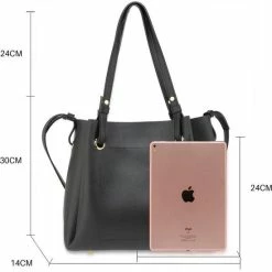 Flash-uitverkoop β Uitgang π Anna Grace Dames Schoudertas Zwart 4-delig Schoudertas, Heuptas, Portemonnee, Pasjes Mapje π β 9 Flash-uitverkoop β Uitgang π Anna Grace Dames Schoudertas Zwart 4-delig Schoudertas, Heuptas, Portemonnee, Pasjes Mapje π β -Tassen-dames Verkoop 550x660 7