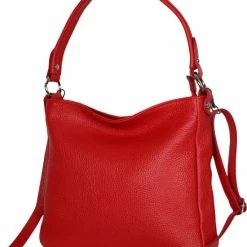 Hete verkoop 🎁 Coupon 😍 AmbraModa GLX35 - Italiaans Handtas Schoudertas Crossbodytas Van Echt Leer Rood 🧨 😉
