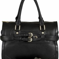 Beste Verkoop 🔔 Begroting 🌟 BELUCIA SALE LAZISE DAMES HANDTAS - SCHOUDERTAS KALFSLEER ZWART (gratis Retourneren) 💯 🧨