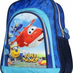 Goedkoop 🛒 Aanbiedingen ✔️ Super Wings Kids Kleine Rugtas Blauw - Officiële Merchandise 🔔 😀