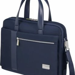 Uitgang 🎉 Groothandel 😍 "Samsonite Laptopschoudertas - Openroad Chic 2.0 Slim Bailhandle 15.6"" Eclipse Blue" ⌛ 👏