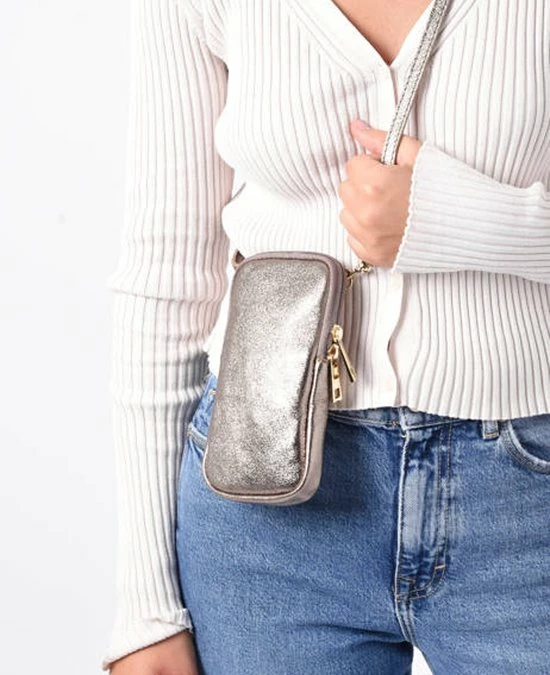 Top 10 β¨ Goedkoopste π₯ Joss Modeaccessoires Leren Schoudertas Metallic - Leder - Telefoontasjes - Koper β β€οΈ 3 Top 10 β¨ Goedkoopste π₯ Joss Modeaccessoires Leren Schoudertas Metallic - Leder - Telefoontasjes - Koper β β€οΈ - Afbeelding 3