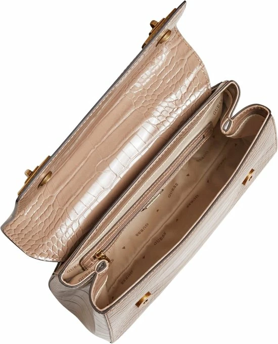 Top 10 𧨠Top 10 π― Guess Katey Croc Dames Schoudertas - Beige π π 3 Top 10 𧨠Top 10 π― Guess Katey Croc Dames Schoudertas - Beige π π - Afbeelding 3