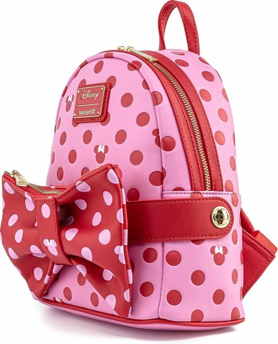 Promo π Top 10 β¨ Loungefly - Disney Minnie Mouse Roze Strik Mini Rugzak Met Strik Heuptasje β π 9 Promo π Top 10 β¨ Loungefly - Disney Minnie Mouse Roze Strik Mini Rugzak Met Strik Heuptasje β π - Afbeelding 9