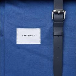 Nieuw ⭐ Hete verkoop 🛒 Sandqvist Dante Blue With Blue Leather Rugzak SQA1691 Blauw, Duurzaam 15 Inch 🧨 😉 -Tassen-dames Verkoop 550x686