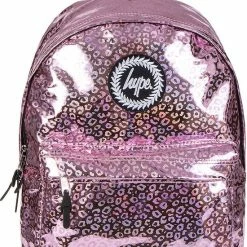 Begroting 🔔 Gloednieuw 😀 Hype Holographic Leopard Pink 🎒 🎒 Backpack Rugtas 👏 🔔