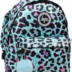 Beste recensies van 😉 Nieuw 🎁 HYPE UNISEX BLUE ICE LEOPARD CREST 🎒 🎒 BACKPACK 😀 🌟