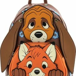 Promo ❤️ Flash-uitverkoop 🥰 Disney Loungefly Rugtas Fox & The Hound (Frank & Frey) 🧨 😀