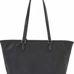 Beste deal 🥰 Groothandel 💯 DKNY Casey Dames Handtas - Black/Silver ✔️ 🎉