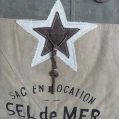 Promo ⭐ Goedkoopste ⭐ Myrabags Strandtas/Schoudertas XXL Tas Van Canvas En Leer 🌟 😉 -Tassen-dames Verkoop 550x732 5