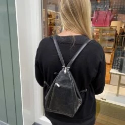 Goedkoop 💯 Goedkoop 🧨 SEDNA Dames Rugzakje/schoudertas Amelia. 100% Leer, YKK Ritsen 🔥 ✨ -Tassen-dames Verkoop 550x733 5