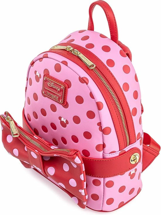 Promo π Top 10 β¨ Loungefly - Disney Minnie Mouse Roze Strik Mini Rugzak Met Strik Heuptasje β π 2 Promo π Top 10 β¨ Loungefly - Disney Minnie Mouse Roze Strik Mini Rugzak Met Strik Heuptasje β π - Afbeelding 2
