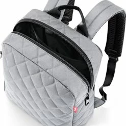 Beste deal 👍 Coupon 😀 Reisenthel Classic 🎒 🎒 Backpack Rugzak - 13L - Rhombus Licht Grijs 😍 😍 -Tassen-dames Verkoop 550x736