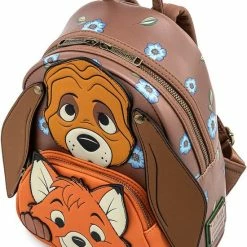 Promo ❤️ Flash-uitverkoop 🥰 Disney Loungefly Rugtas Fox & The Hound (Frank & Frey) 🧨 😀 -Tassen-dames Verkoop 550x739