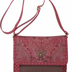 Beste Verkoop 🥰 Nieuw 🧨 Pip Studio Schoudertas - Kyoto Festival - Donkerroze - 25x7x20cm 😍 😍