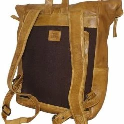 Beste Verkoop 🎉 Coupon 🔔 Bear Design Pergola - Leren Laptop Rolltop Rugzak - 13 Inch - Oker Geel 🤩 ✔️ -Tassen-dames Verkoop 550x746 2